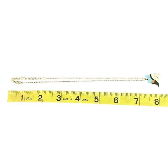 Vintage 90s Christian Dior Galliano Necklace Silver, Alice in Wonderland - Picture 8 of 8